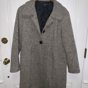 Gap Women’s Tweed Gray Peacoat XL